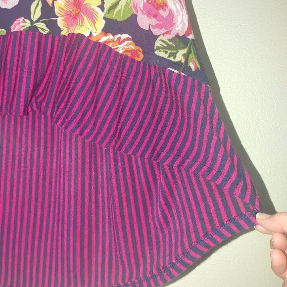 Bobeau Women's Floral Sleeveless Top Size 3X Hi-Lo Blouse Light Weight - Picture 3 of 11